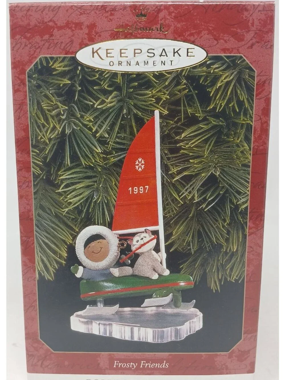 Hallmark Keepsake Ornament Frosty Friends Iceboat 1997 Collectible Series #D-9